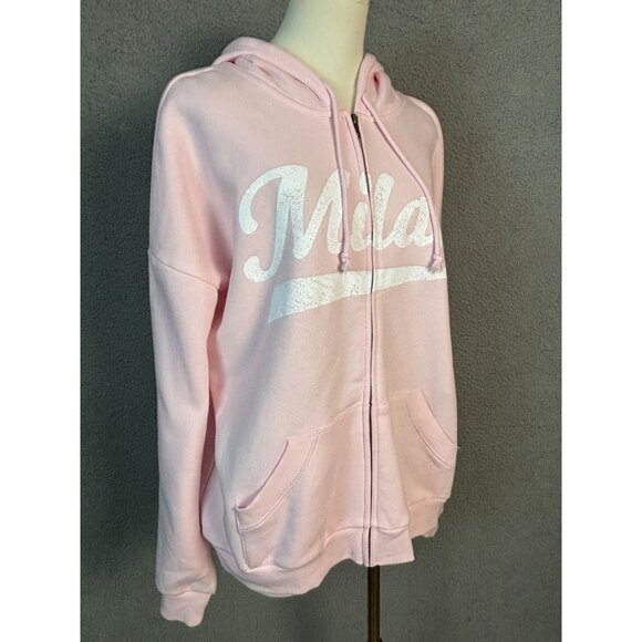Grayson Threads The Label Plus Size Pink Milan Hoodie Size 1X Pink New With Tags - Picture 3 of 8